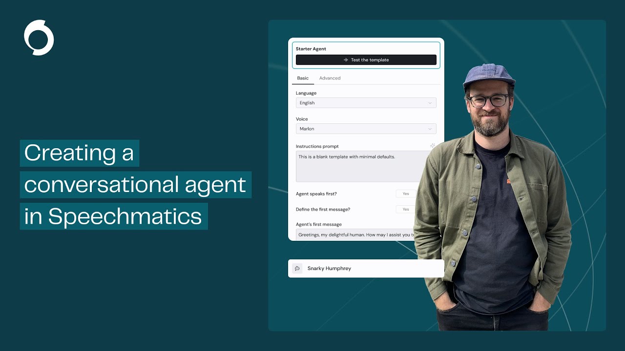 Create a Conversational Voice AI Agent in the Speechmatics Portal