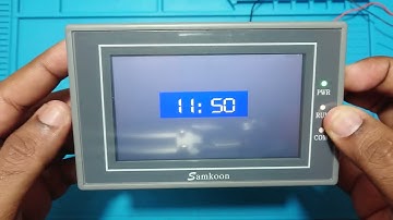 Samkoon EA-043A LCD 4.5" HMI Unbox & first power ON