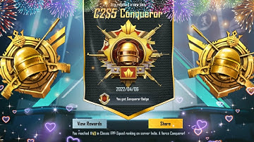 C2S5 Conqueror Animation| Finnally Conqueror Done ✅ Conqueror In Hacker Lobby 😈  | MSCreed 💖