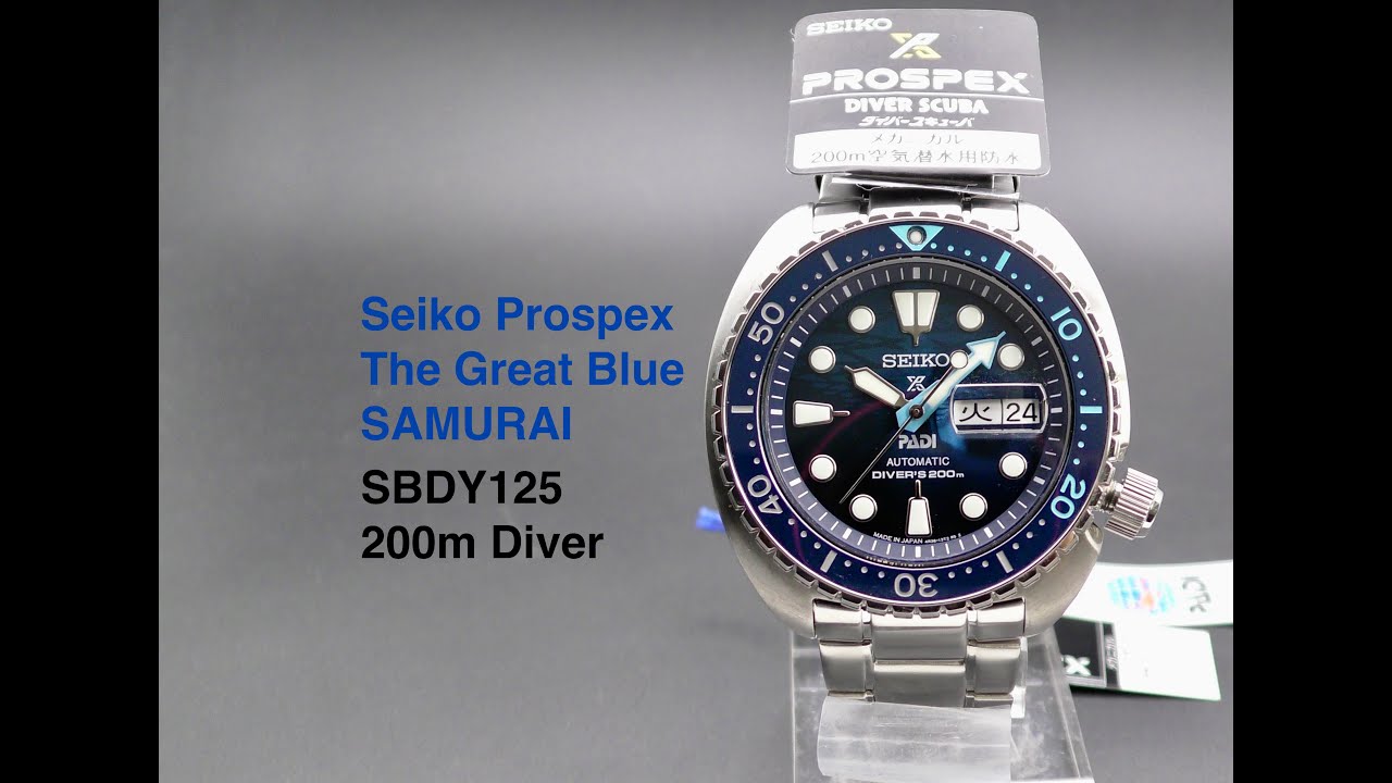 Seiko Prospex SBDY125 Turtle 200m Diver PADI Special
