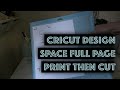 Cricut Design Space full page print then cut trick #cricutexplore #cricutmade