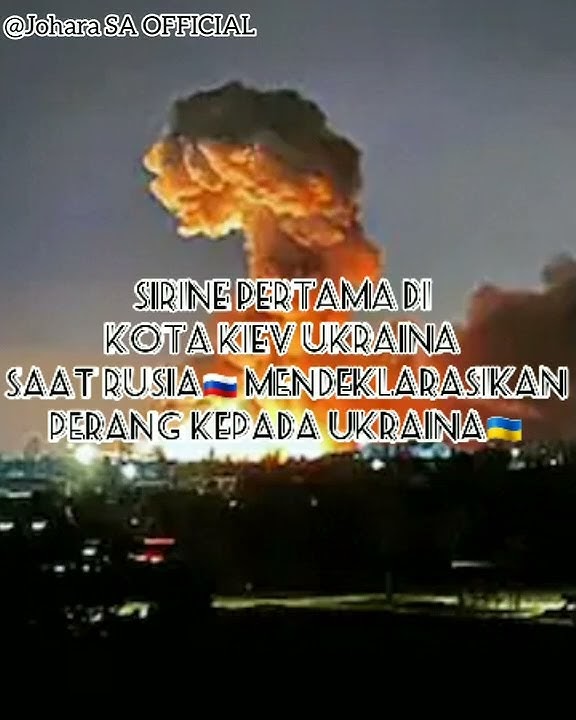 Sirine Perang Pertama Di Kota Kiev Saat Rusia Mendeklarasikan Perang Kepada Ukraina#ukraina#rusian