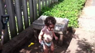 Eli digging and sifting