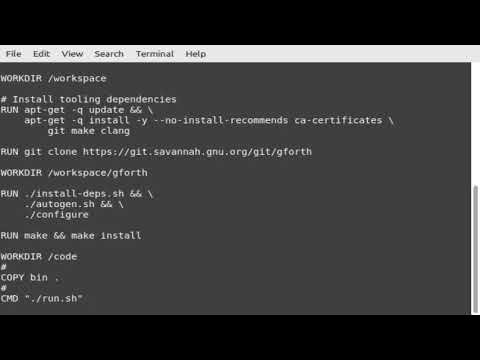 Programming {{ forth }} hello world - YouTube