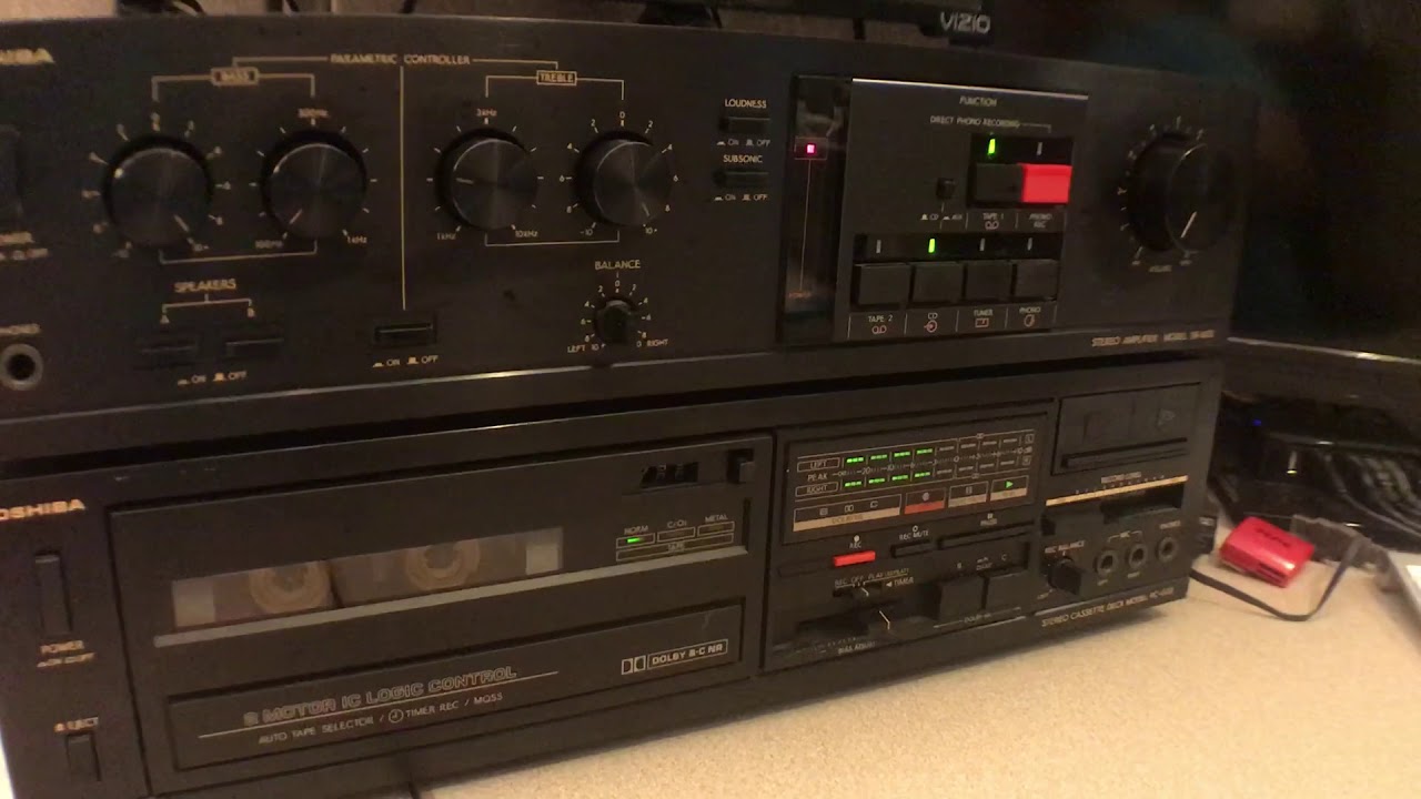 Rare Vintage Audio Toshiba Tape Deck Model PCG33 YouTube