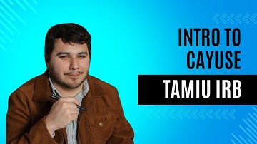 CAYUSE INTRO TAMIU
