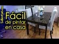 PINTAR MESA DE MADERA 🙋‍♀️ en casa [PASO A PASO]