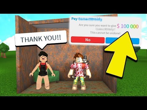 I Made Him Do This For Robux Roblox Youtube - guess the right number and win 100 000 roblox bloxburg youtube