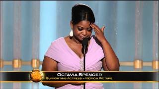 Octavia Spencer Wins Best Supporting Actress Motion Picture\  - Golden Globes 2012