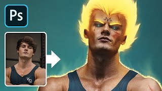 How to transform into a Super Saiyan – Photoshop Tutorial screenshot 1