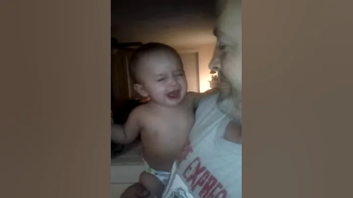 Cute baby crying