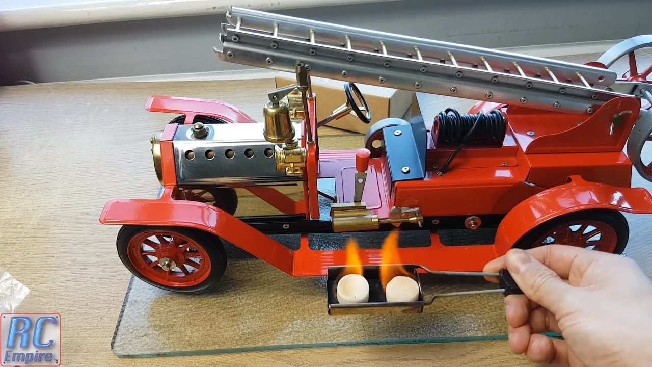 Mamod FE1 Live steam Fire Engine - Part 2 - Full Firing and Running Video