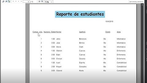Creacion de reporte utilizando Sql Server 2017 + Visual Studio 2017 + Crystal report