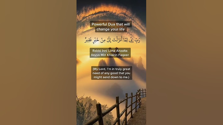Powerful dua that will change your life .