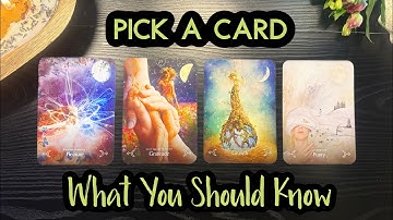 🤨⁉️What You Should Know⁉️🧐 Pick a Card Timeless Tarot Reading