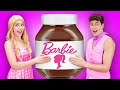 BARBIE VS KEN 💞PINK FOOD CHALLENGE || Eating Only Barbie Food for 24 hours by 123GO! CHALLENGE