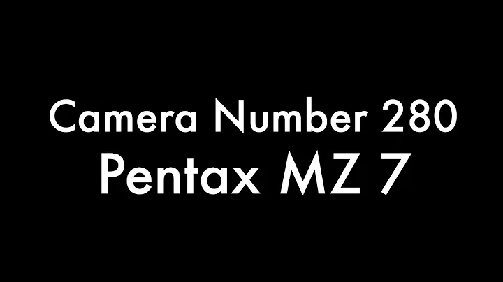 365 Camera Project - Camera Number 280 Pentax MZ 7