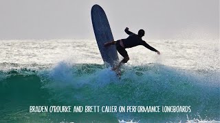 Brett and Braden on the Performance Longboards.