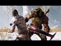 Doomslayer in god of war vs baldur boss fight  doomguy kratos skin god of war pc mod