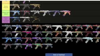 Ranking all Valorant Vandal Skins In a Tier List - Oct 2023 Updated Version