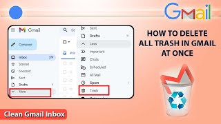 How to delete or remove all trash in Gmail at once 2024 | Clean Gmail Inbox | Delete All Email