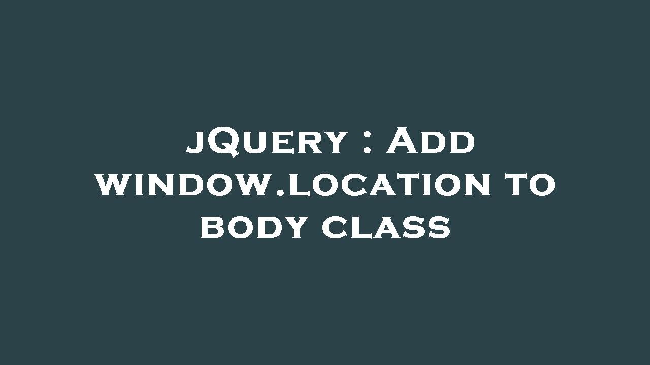 window location assign in jquery