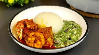 I MADE A TYPICAL AFRICAN LUNCH FOR MY HUSBAND | FISHERMAN STEW + OKRA + FUFU