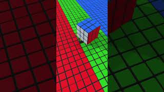 Rubik's Cube vs The Impossible Grid #roblox #satisfying