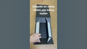 Collapsible box case making machine, box case maker, collapsible box, foldable box making machine