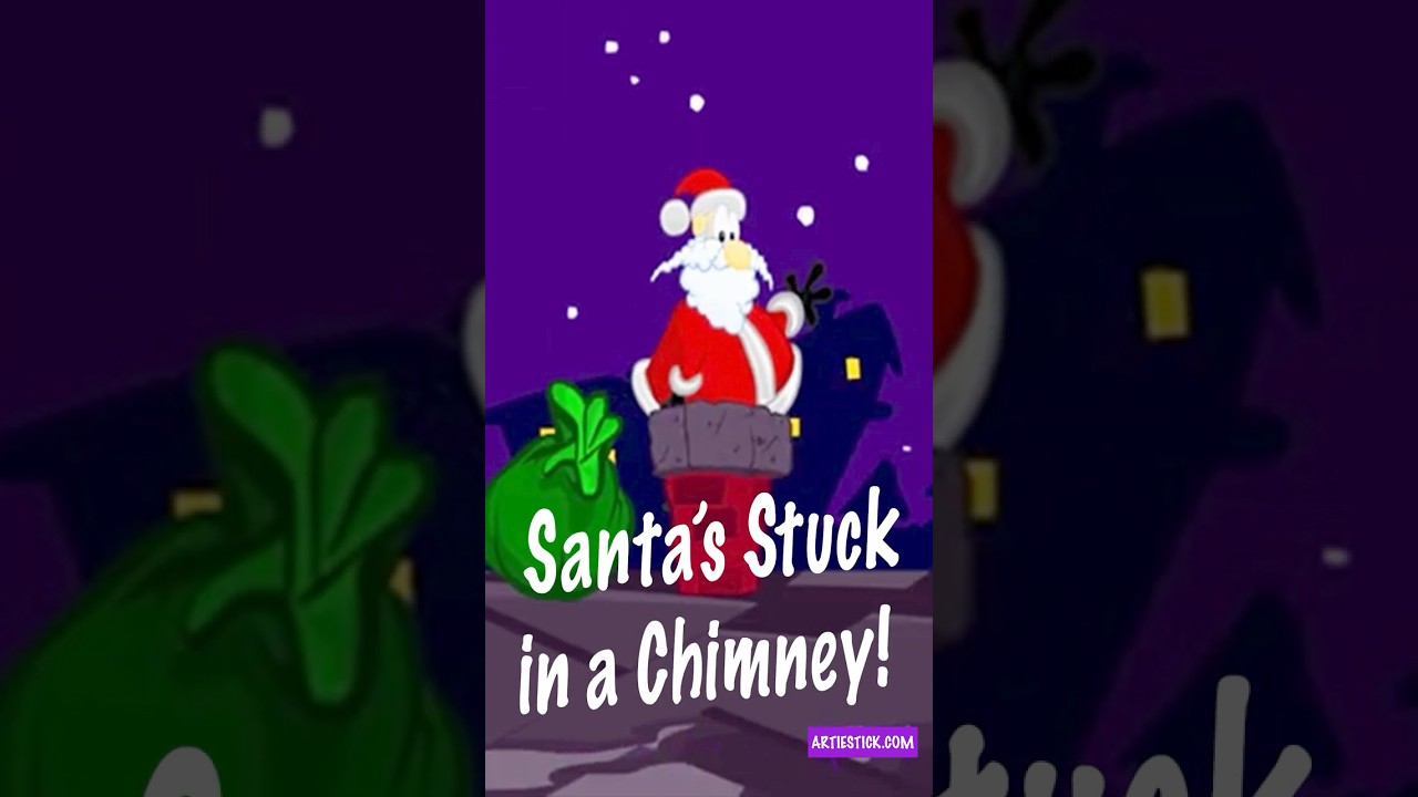 Santa's Stuck in a Chimney Again! 🤣