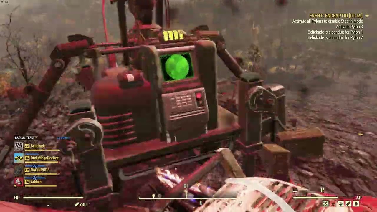 Fallout 76: Encryptid Conduit x3 Tank