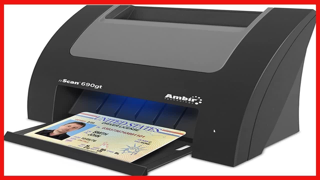 Ambir nScan 690gt High-Speed Vertical Card Scanner with AmbirScan Business  Card for Windows PC