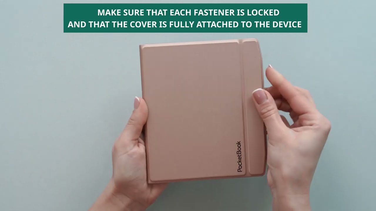 How to attach the Flip cover to PocketBook Era e-reader 