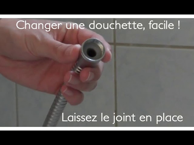 Comment réparer une fuite d'eau à la base d'un pommeau de douche. Tuto  dépannage flexible réparation 