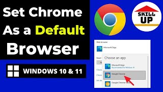How to set google chrome as a default browser on windows