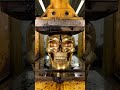 Hydraulic Press vs. Golden Skull 💀💥 #shorts