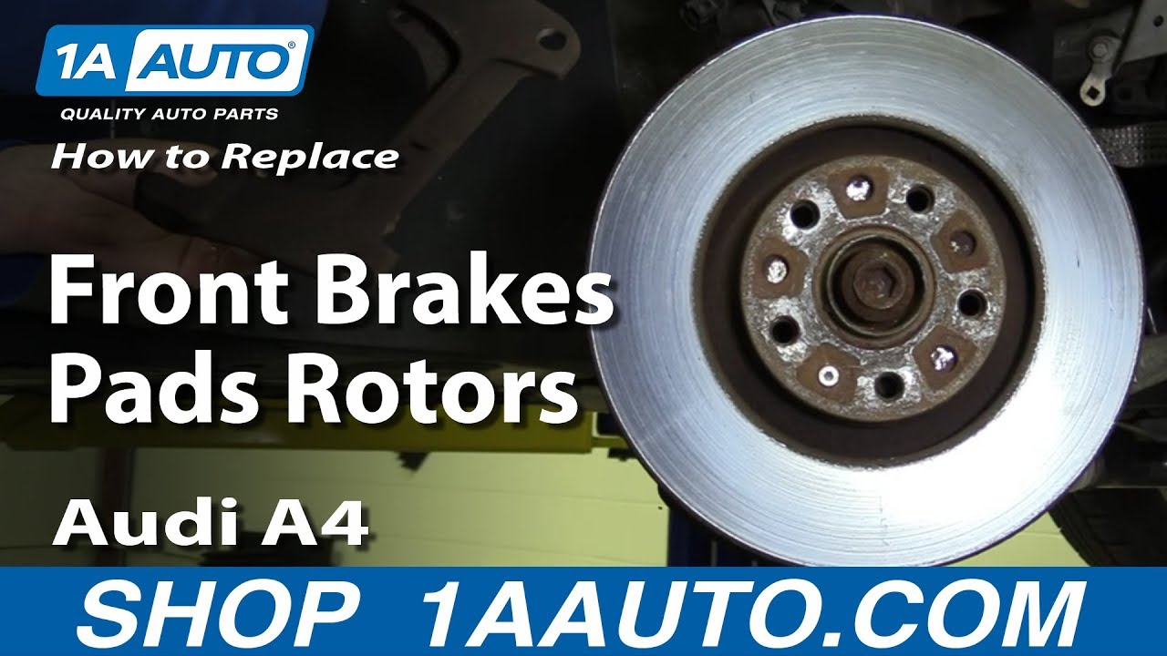 How to Replace Front Brakes 05-08 Audi A4 - YouTube