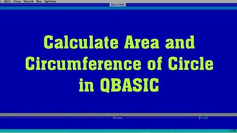 Calculating Area and Circumference of Circle in QBASIC