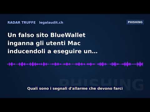 Un falso sito BlueWallet inganna gli utenti Mac inducendoli a eseguire un AppleScript che ruba password e criptovalute