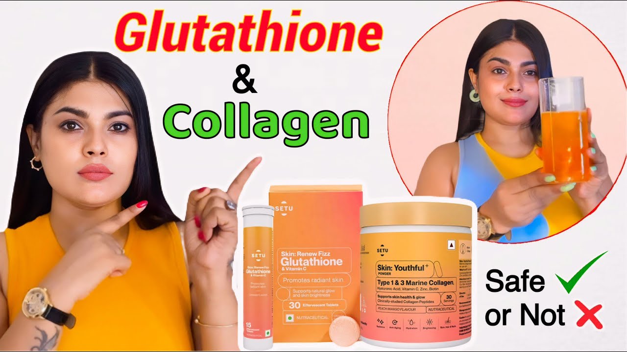 Best Supplements For Skin Health| Setu Marine Collagen and Glutathione Review