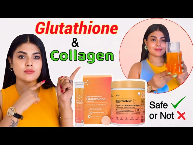 Best Supplements For Skin Health| Setu Marine Collagen and Glutathione  Review