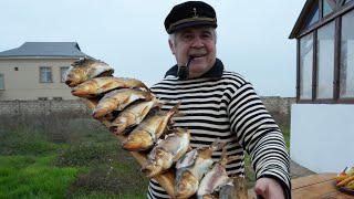 CASPIAN HERRING, HOT SMOKING. ENG SUB