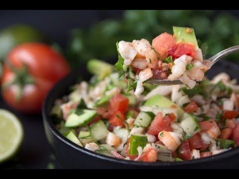 Keto Avocado Shrimp Salsa Low Carb Salad Recipe