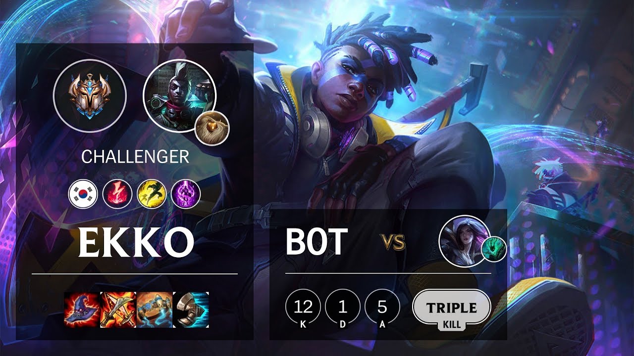Ekko Bot vs Kai'Sa - KR Challenger Patch 10.6