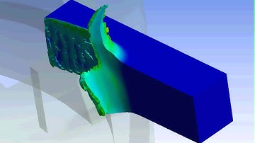 Ansys Workbench explicit dynamics shell end milling of AlSi 1045 example 11