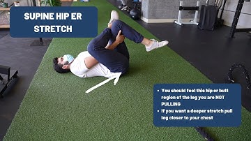 Supine Hip External Rotation Stretch
