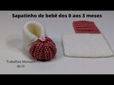 Schritt für Schritt  Babyschuhe von 0 bis 3 Monaten stricken