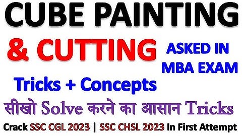Cube Cutting Reasoning | Cube Painting Reasoning Question | Cube Painting & Cutting For SSC Exam v2
