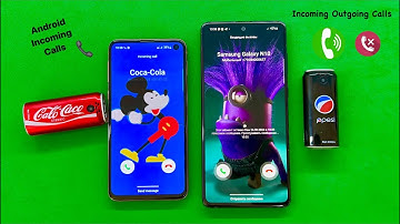 Samsung Galaxy Note 10Lite Vs Samsung Galaxy S10e Incoming Outgoing Call / COCA-COLA + Pepsi Calling