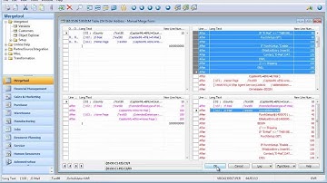 Mergetool 1.3.1 Merging Code Start and Tables